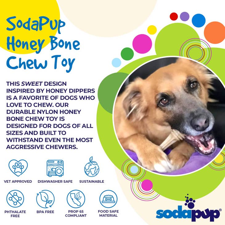 Honey Bone Nylon Chew Bone for Dogs