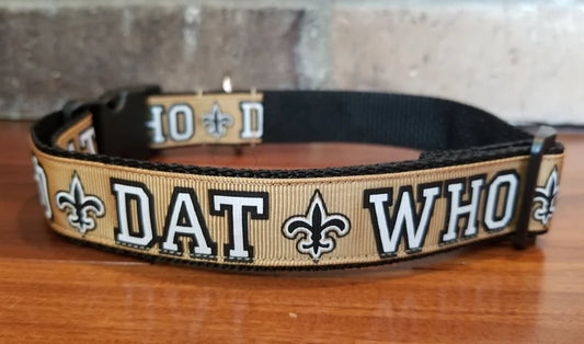 "Dat Who" collar