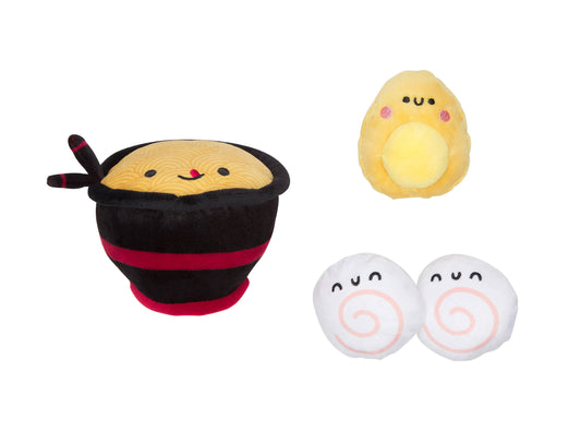 Pearhead - Dogkatsu Ramen Dog Toys, Set of 3