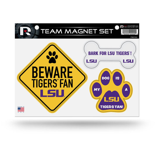 NCAA LSU Tigers Team Pet Magnet Set