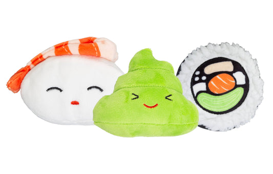 Pearhead - Sushi Bento Pet Toys, Set of 3
