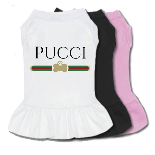 Designer Inspired Dog Dress - Pucci