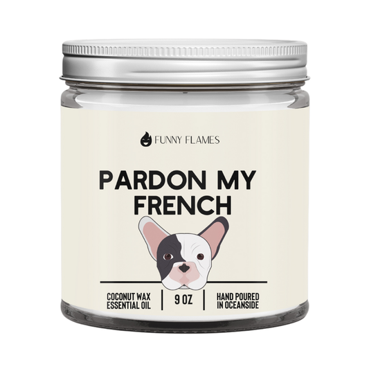 Funny Flames Candle Co - Les Creme - Pardon My French