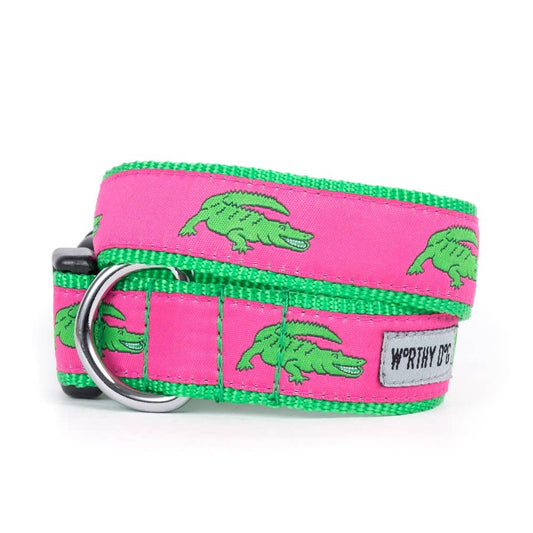 Hot Pink Alligator Collar